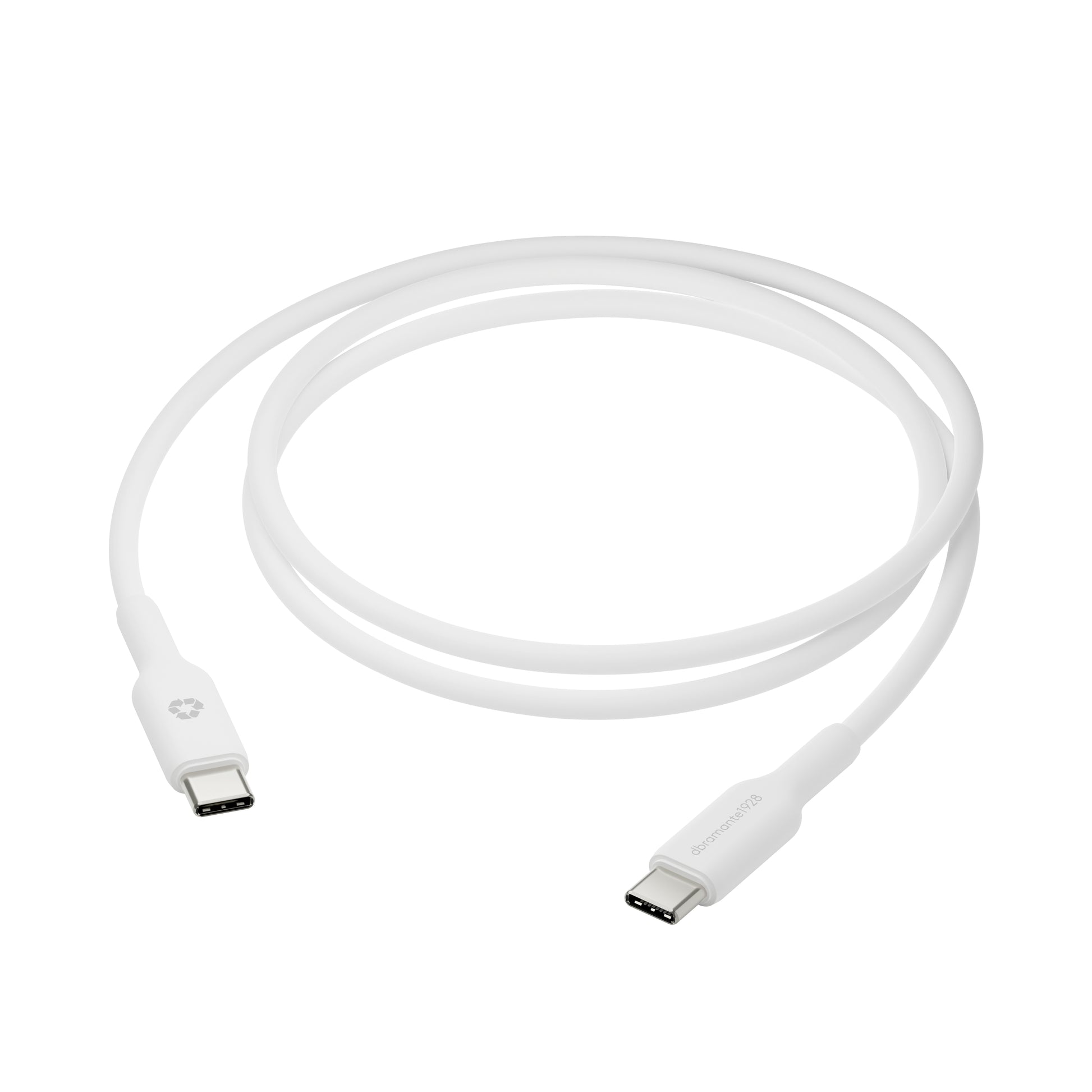 dbramante1928 USB-C auf USB-C Kabel – USB 2.0 (480 Mbit/s) – 1 m – PD 60 W – Weiss