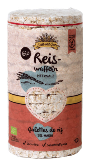 Leib und Gut Reiswaffeln – Meersalz, Bio – 100 g