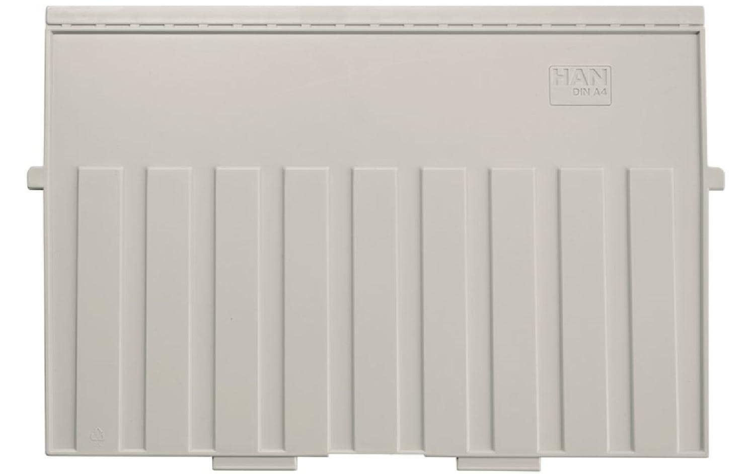 HAN Karteikasten – für A4 quer – Polystyrol (PS), grau – 5 Stk