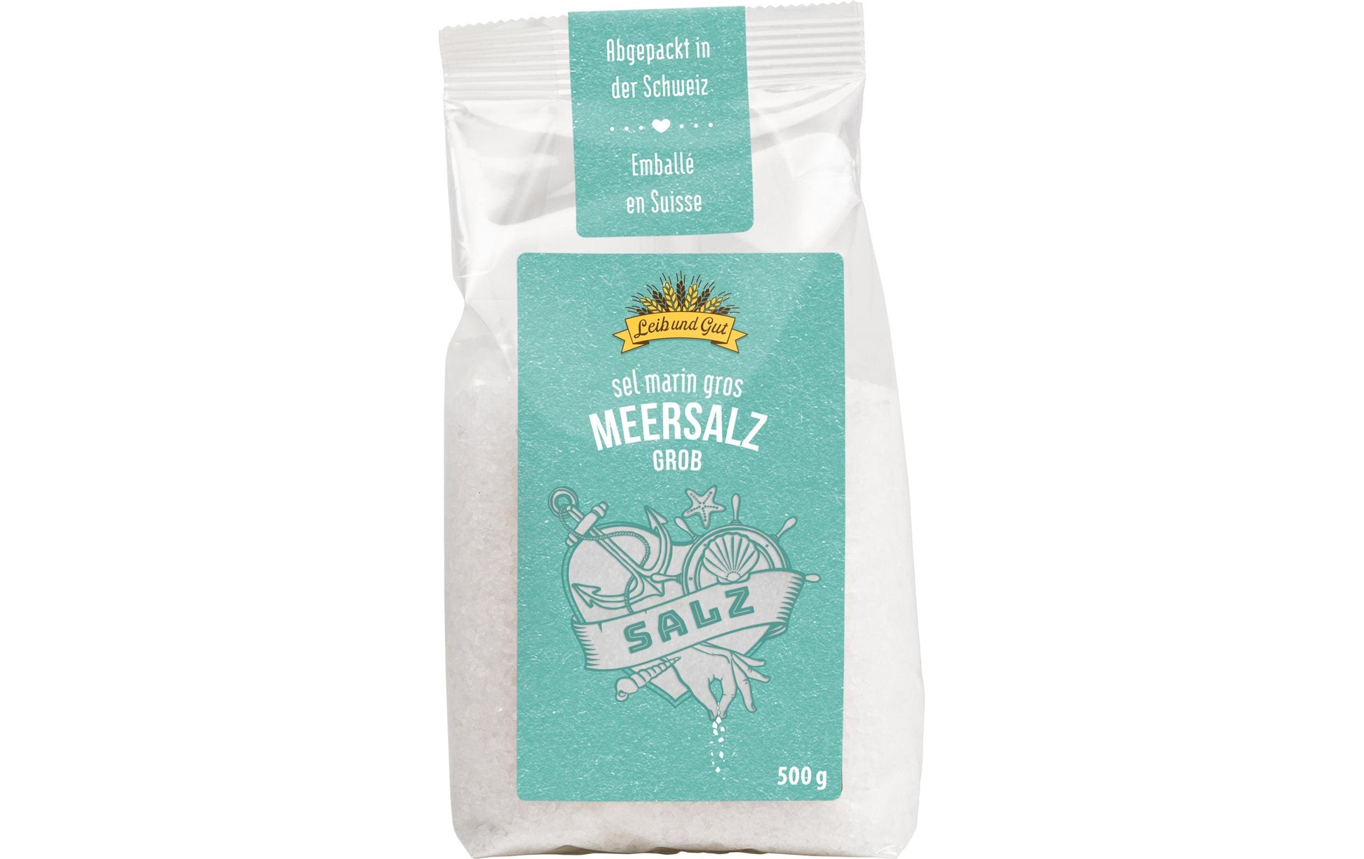 Leib und Gut Grobkörniges Meersalz – 500 g