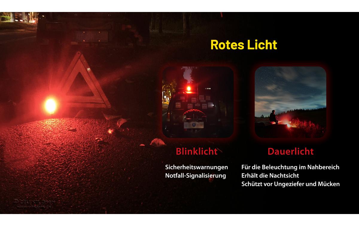 Nitecore Arbeitsleuchte NWL20 – 600 lm, Akku 5000 mAh, 93 m Leuchtweite, Max. Laufzeit 78 h, IPX5