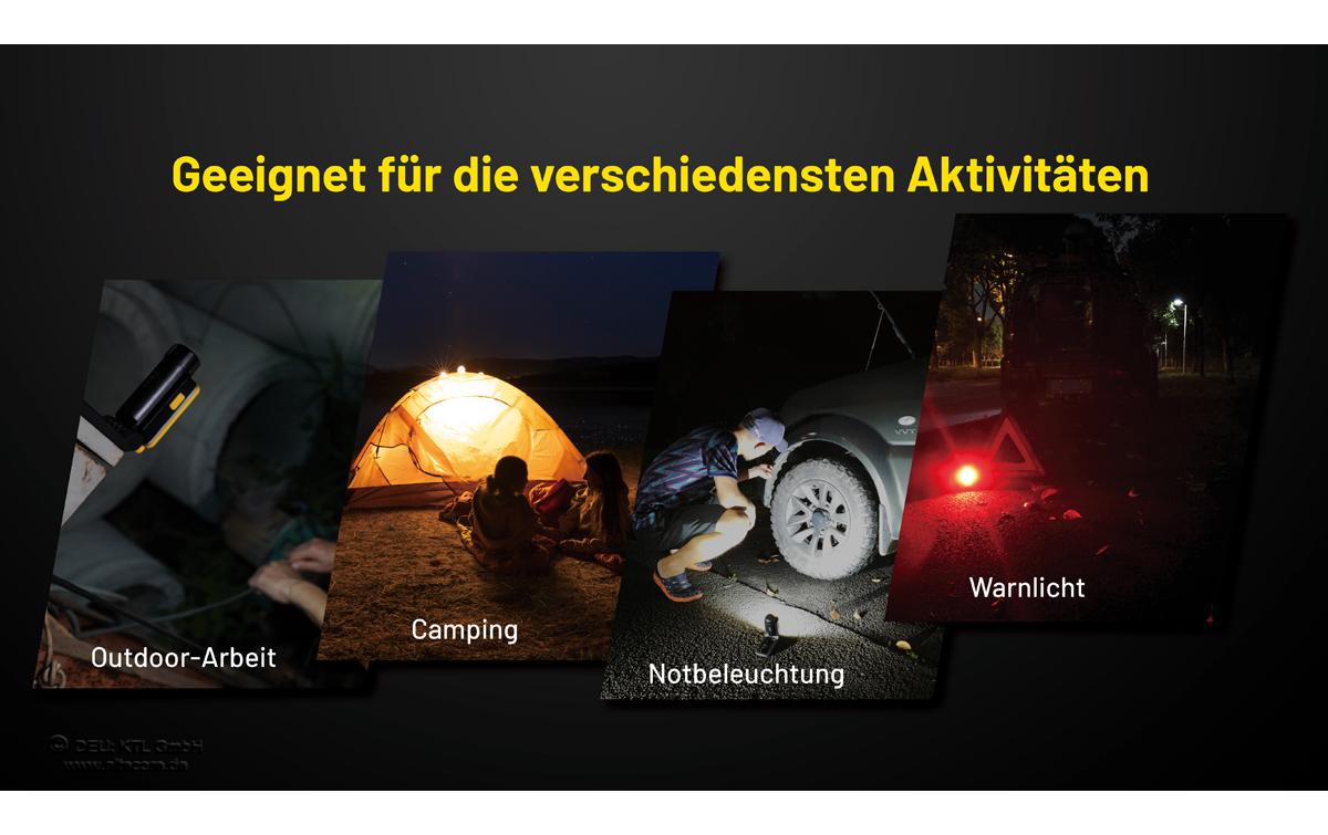 Nitecore Arbeitsleuchte NWL20 – 600 lm, Akku 5000 mAh, 93 m Leuchtweite, Max. Laufzeit 78 h, IPX5