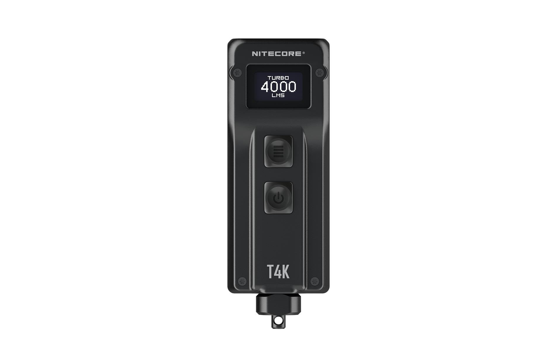 Nitecore Taschenlampe T4K – 4000 lm, 209 m, IP54, USB, 5 Stufen – Schwarz