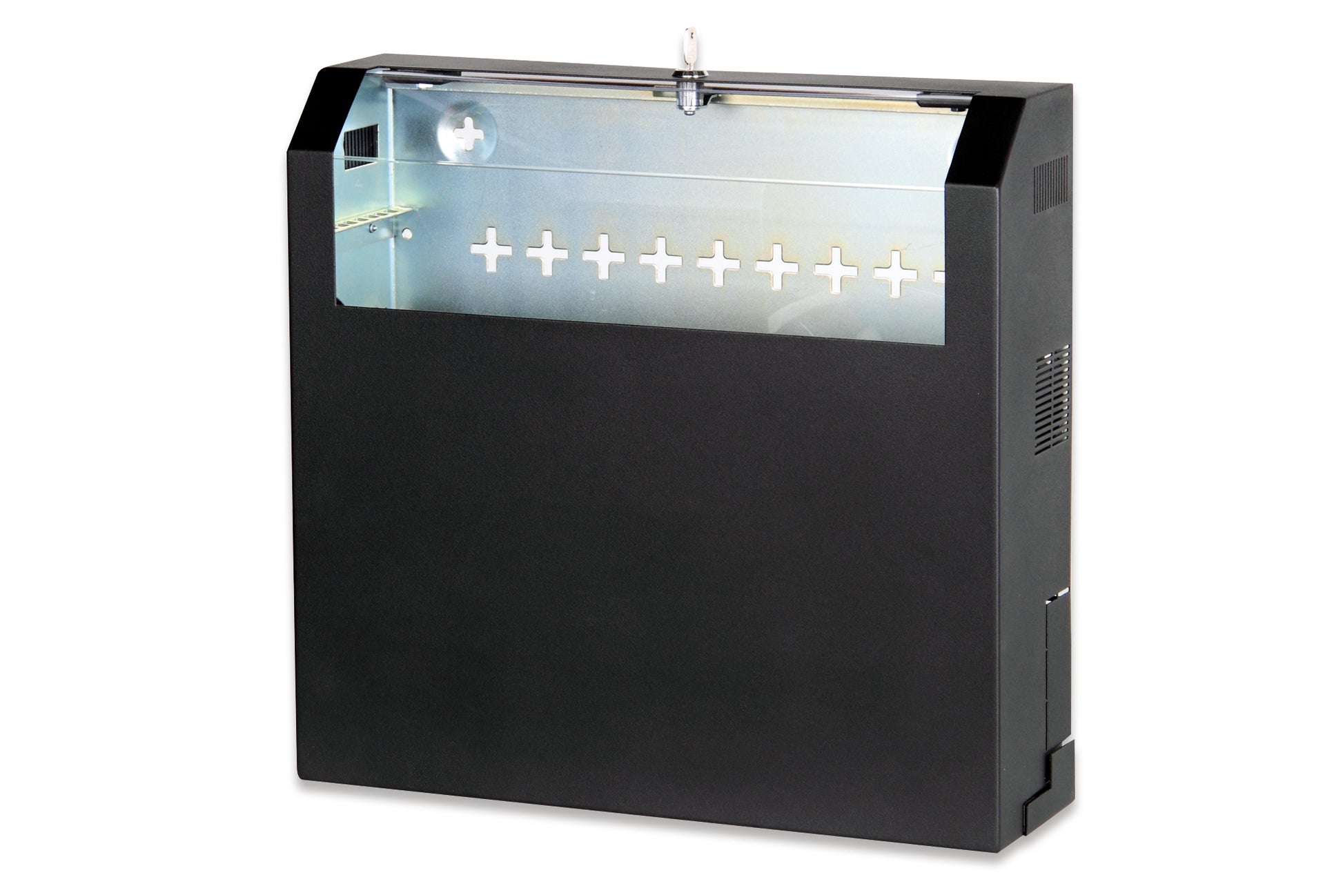 Digitus SOHO Slim – 19" Wandverteiler 3U, IP20, abschliessbar, 525 × 475 × 145 mm, schwarz, Metall