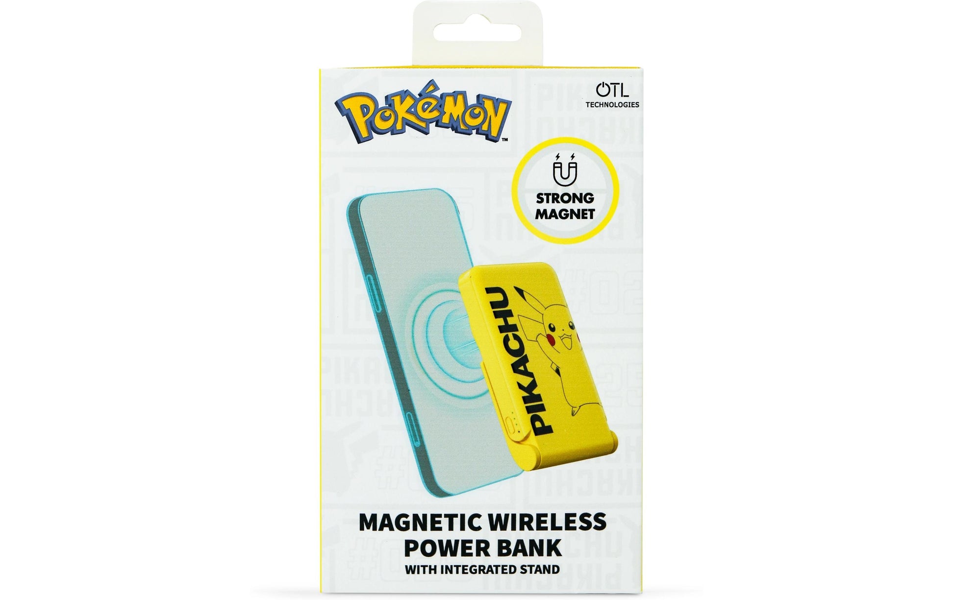 OTL Technologies Powerbank 5000 mAh, PD 20 W, 1× USB-C, Kabelloses Laden, für Smartphones, Gelb