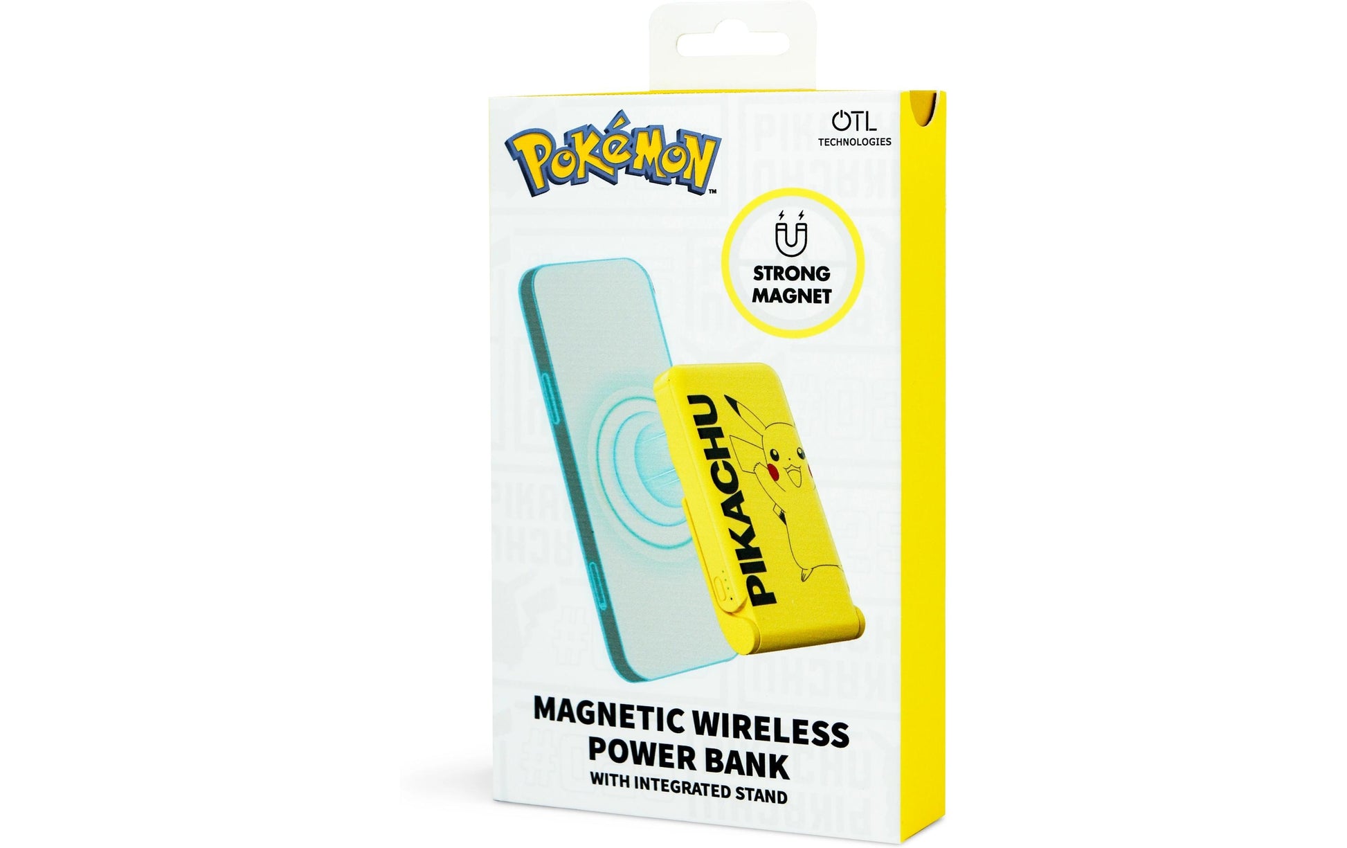 OTL Technologies Powerbank 5000 mAh, PD 20 W, 1× USB-C, Kabelloses Laden, für Smartphones, Gelb