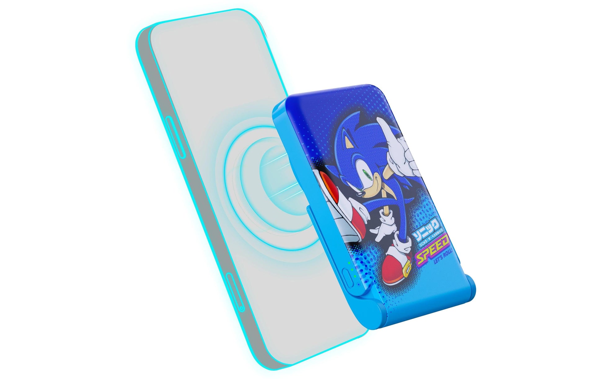 OTL Technologies Powerbank 5000 mAh, PD 20 W, 1× USB-C, kabelloses Laden, für Smartphones, Blau