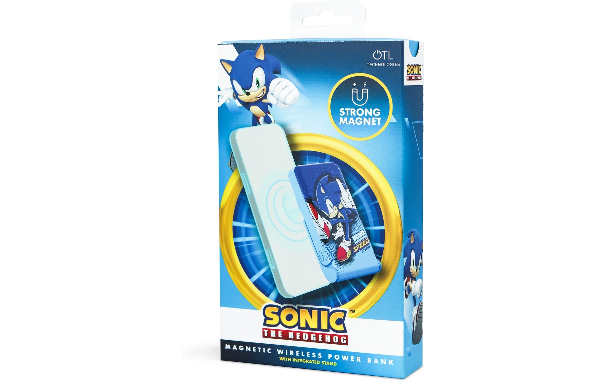 OTL Technologies Powerbank 5000 mAh, PD 20 W, 1× USB-C, kabelloses Laden, für Smartphones, Blau