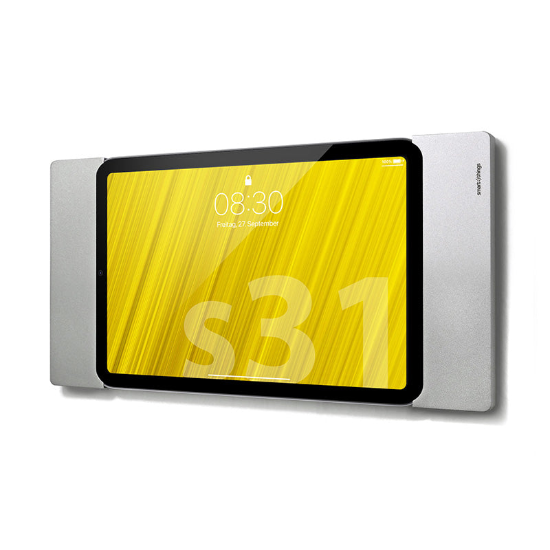Smart Things Tablet-Wandhalterung – für iPad mini 8,3" (6. Gen.), abschliessbar, inkl. 2 Schlüssel – Silber