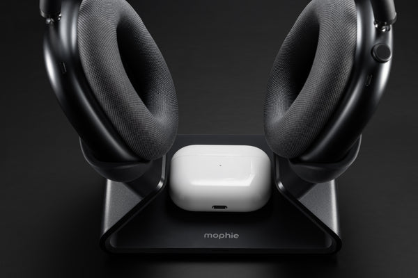 mophie 401316655 – Ladestation für AirPods Max, AirPods, AirPods Pro, Schwarz