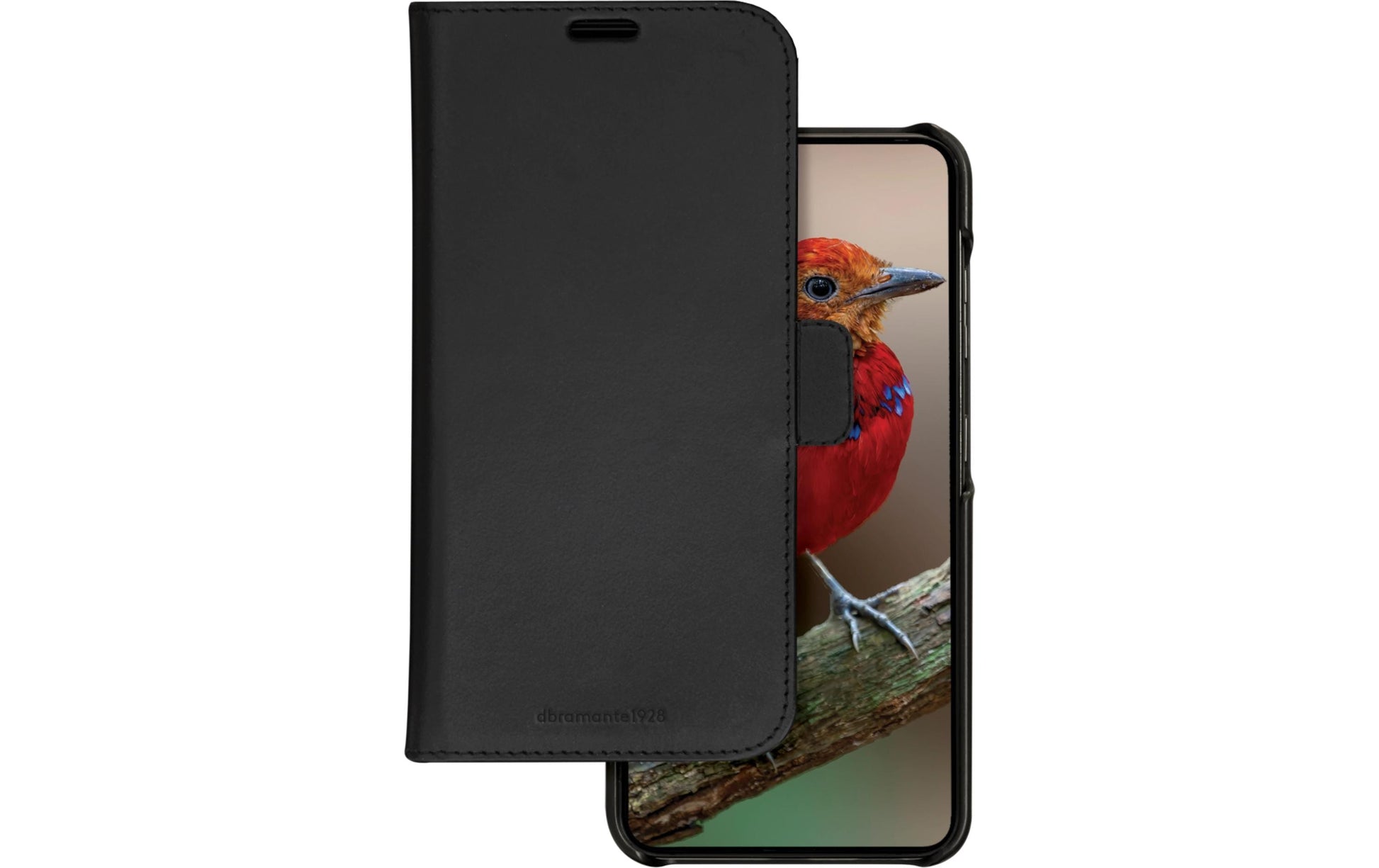 dbramante1928 Lynge Wallethülle – für Samsung Galaxy S23 FE, Leder, Schwarz, 3 Kartenfächer