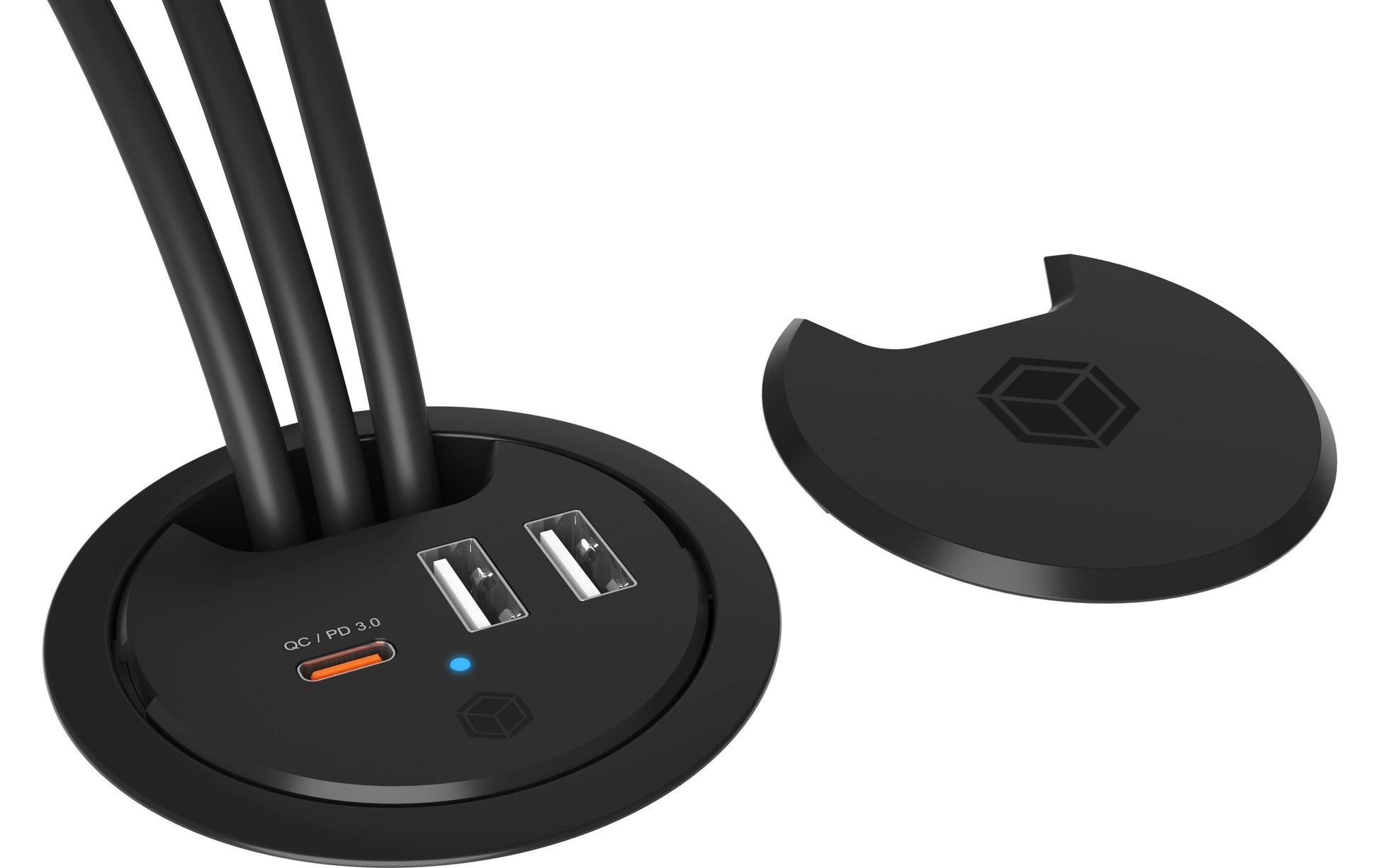 RaidSonic IB-1407 USB-Hub – USB-C, 2× USB-A