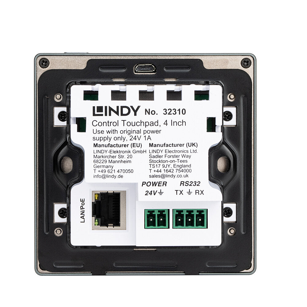 Lindy 32310 – Touchpanel – 4,0", Android, Ethernet/LAN, Grau