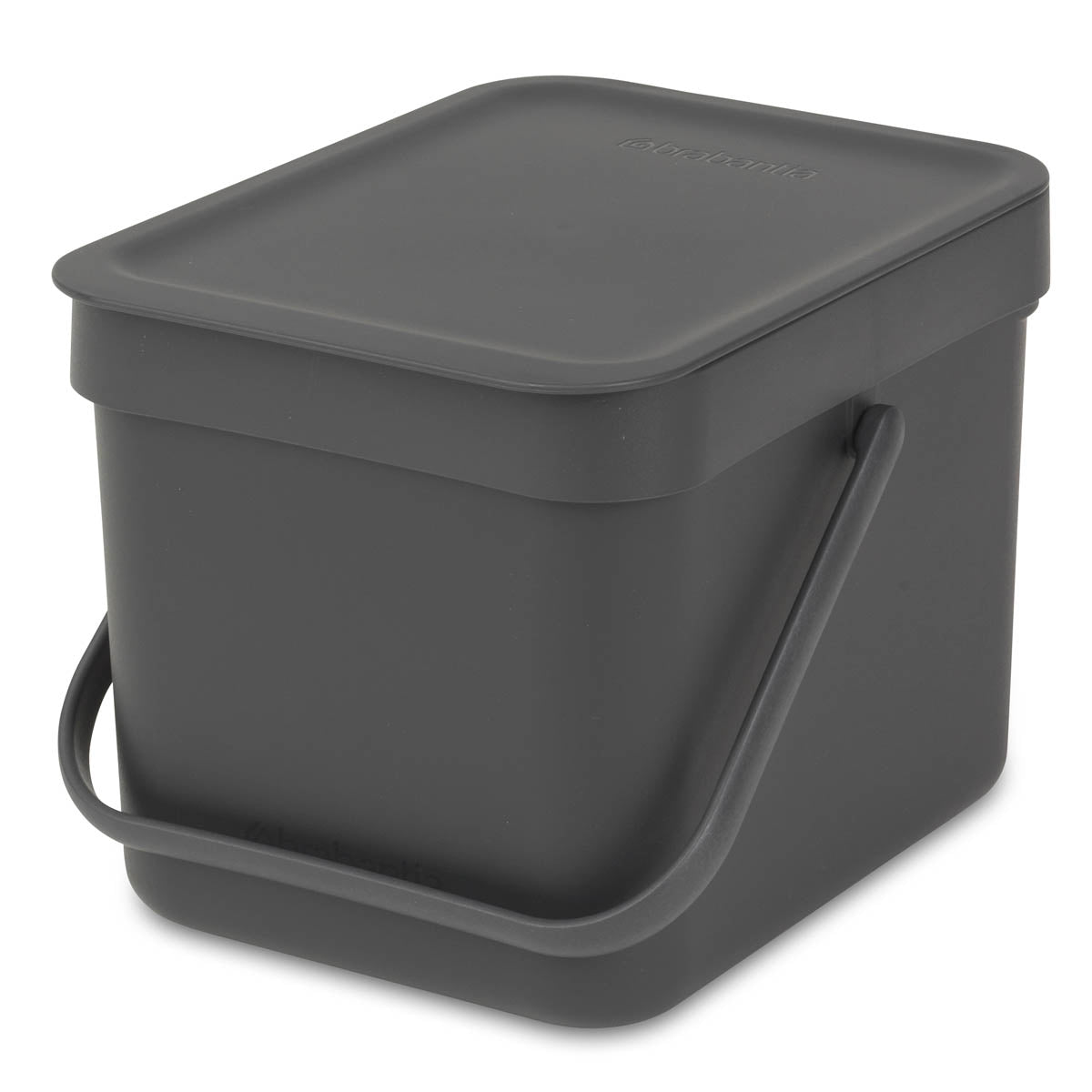 Brabantia Komposteimer Sort & Go – 6 l – Kunststoff, rechteckig – grau