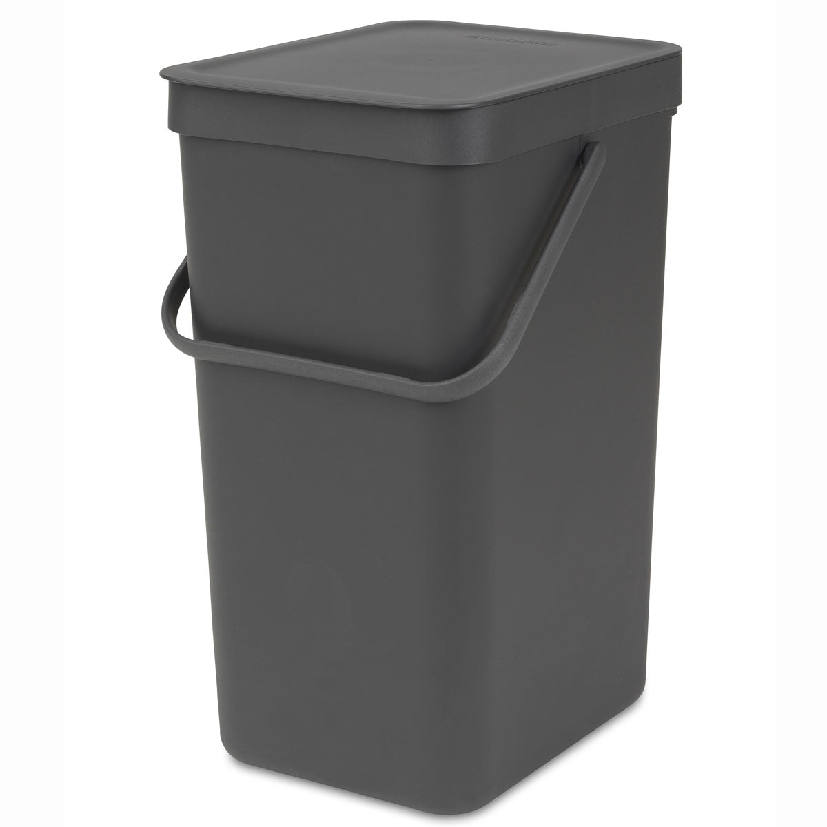 Brabantia Recyclingbox Sort & Go – 16 l – Kunststoff, rechteckig – dunkelgrau