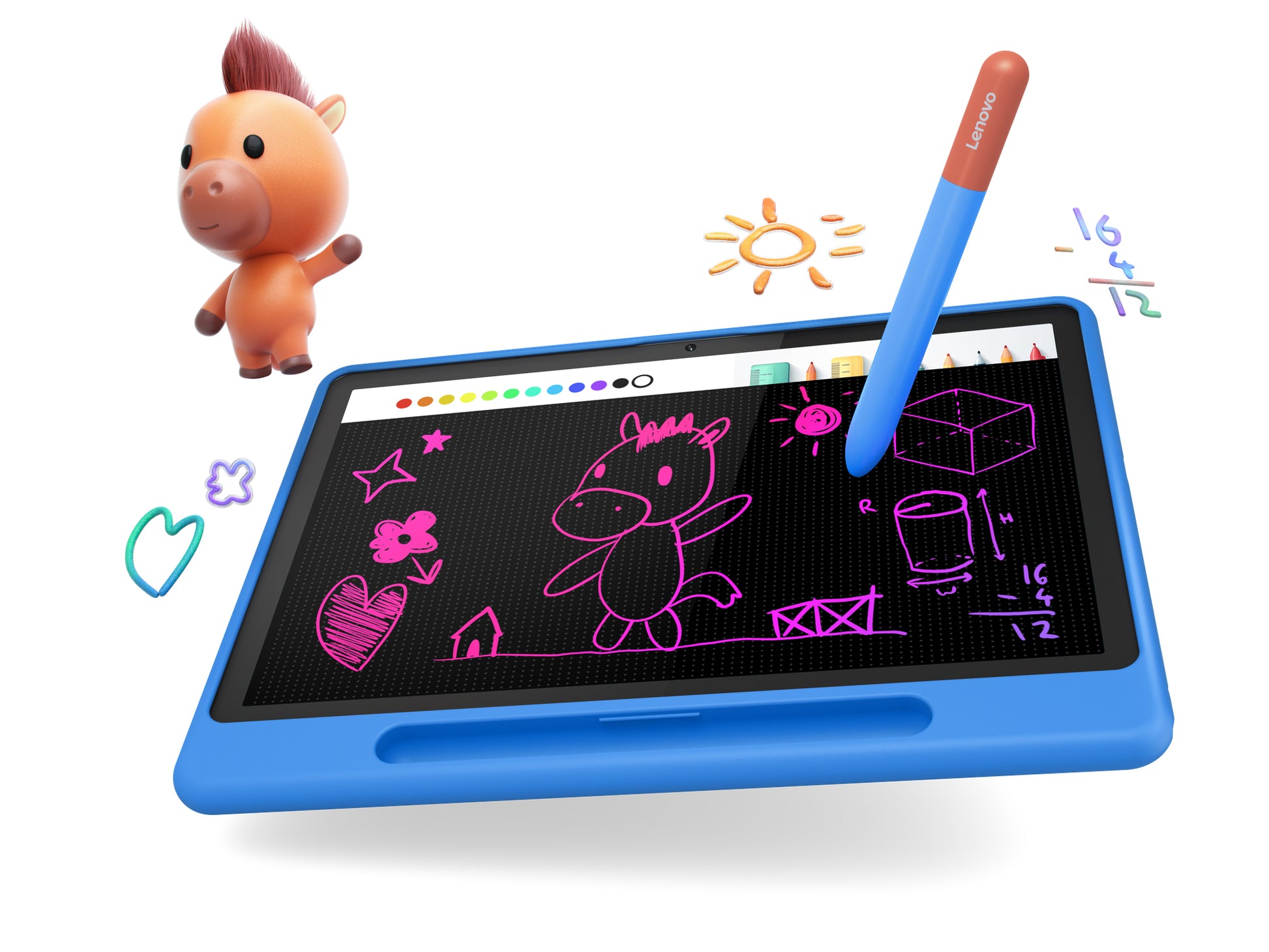 Lenovo Tab – 10,1", 64 GB, 4 GB RAM, WLAN, Android 14, Grau