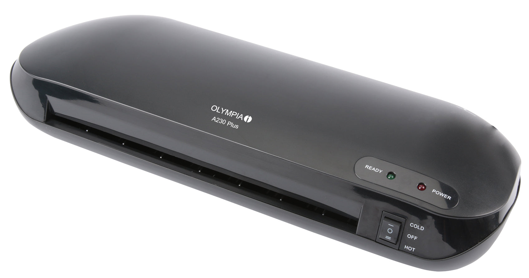 Olympia A230 Plus Laminiergerät A4 – Kalt-/Heisslaminator, bis 125 µm, 2 Rollen, 400 mm/min, schwarz