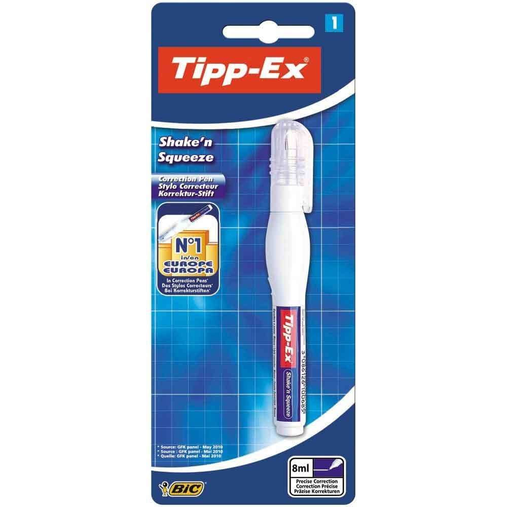 Tipp-Ex Korrekturstift Shake'n Squeeze – 8 ml, Metallspitze – 1 Stk., Blister