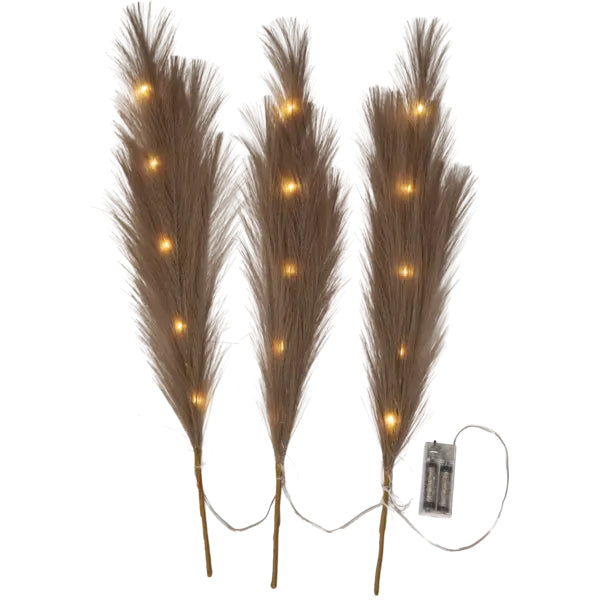 Star Trading Dekolicht – Starterset, 65 cm, Warmweiss, Batteriebetrieb, 3 Lampen, Braun