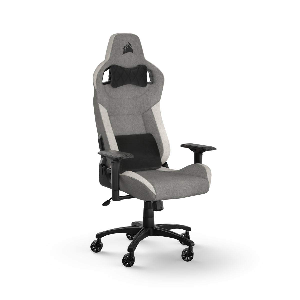 Corsair PC-Gamingstuhl T3 Rush – 120 kg, grau/weiss, Netzsitz