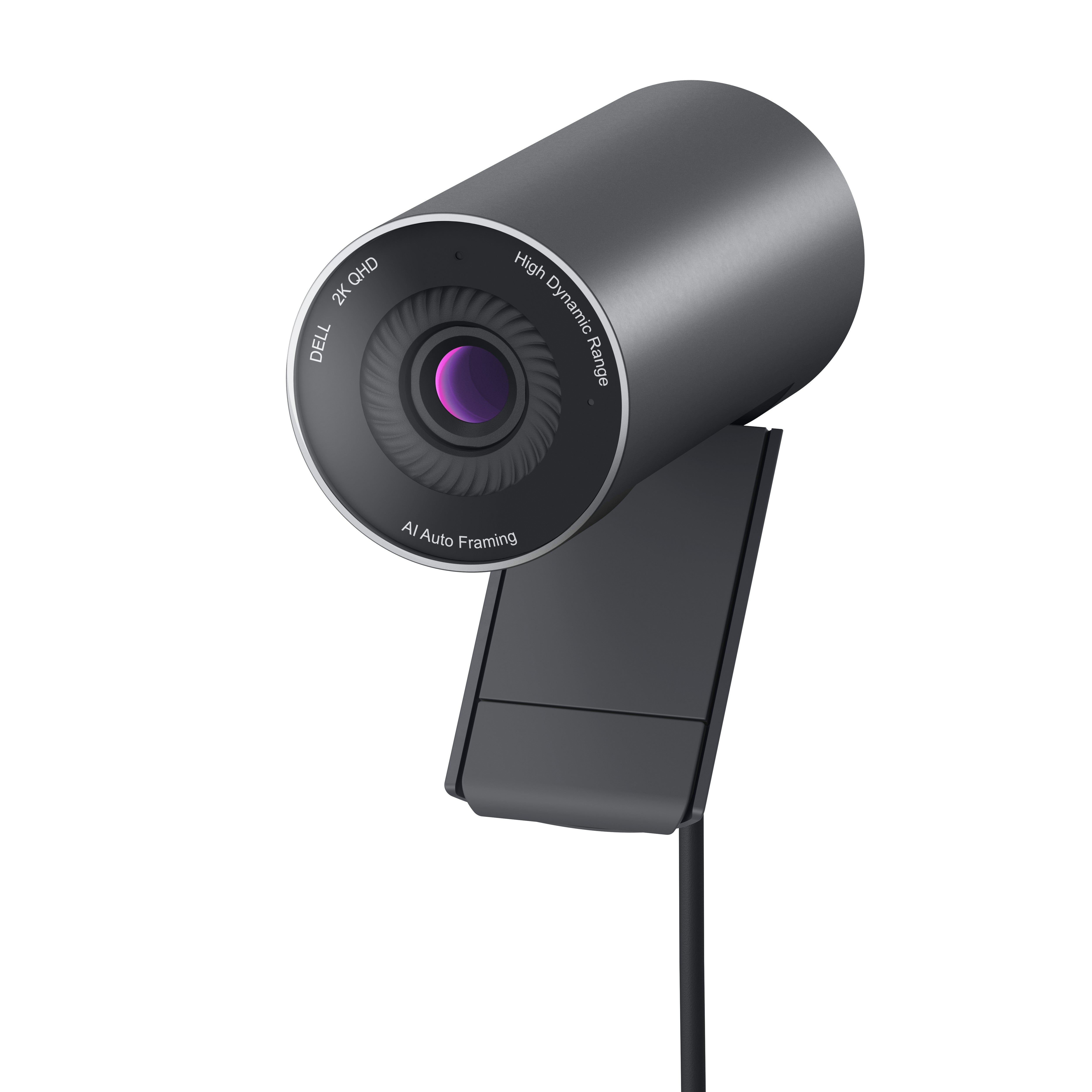 Dell Pro Webcam WB5023 – Webcam für Windows 10/11, macOS 11–13 – 2K QHD, bis 60 fps, USB‑A, Schwarz