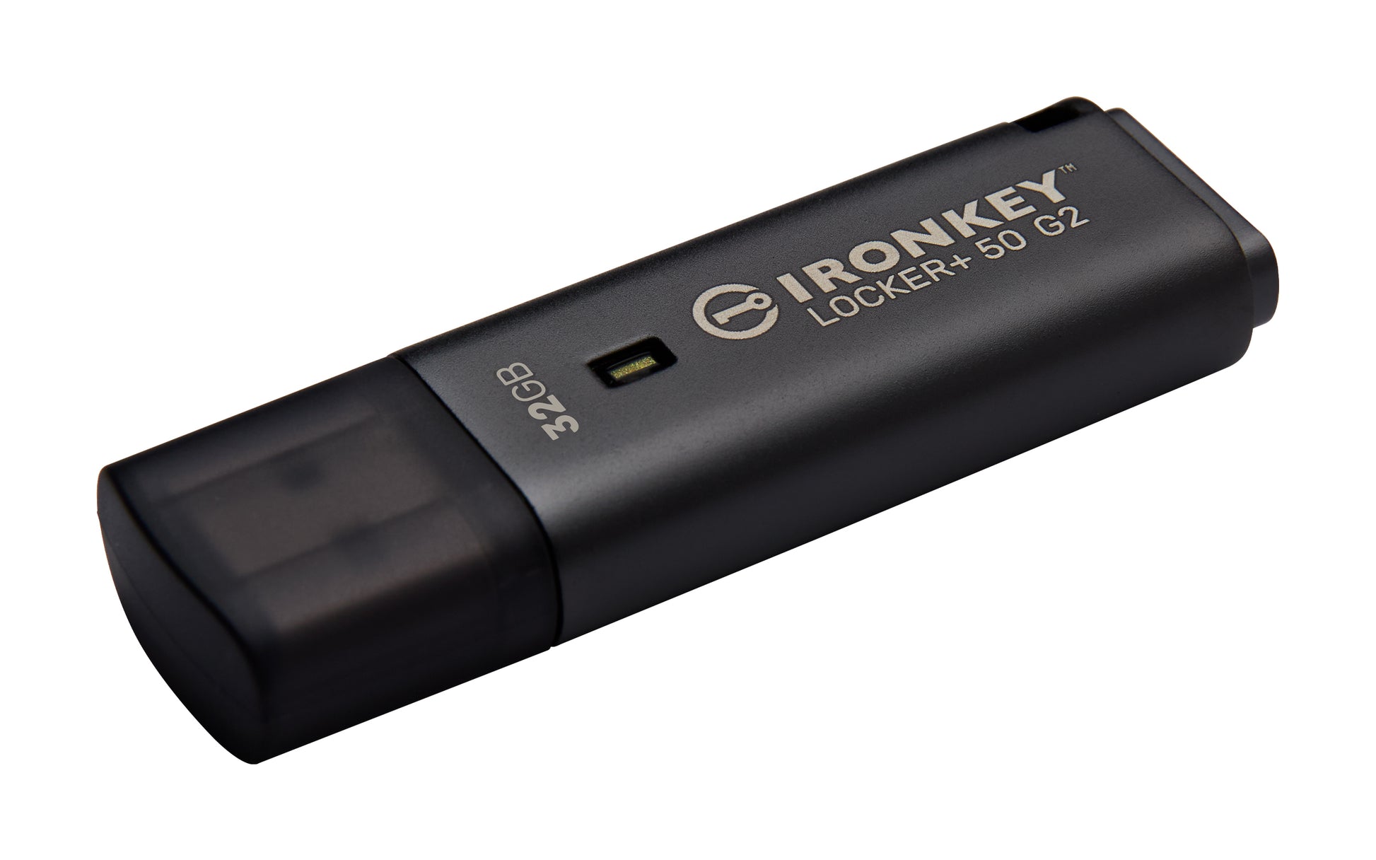 Kingston Technology Kingston IronKey Locker Plus 50 G2 USB-Stick 32 GB – USB-A USB 3.2 Gen 1, 145/115 MB/s, AES-256, FIPS 197