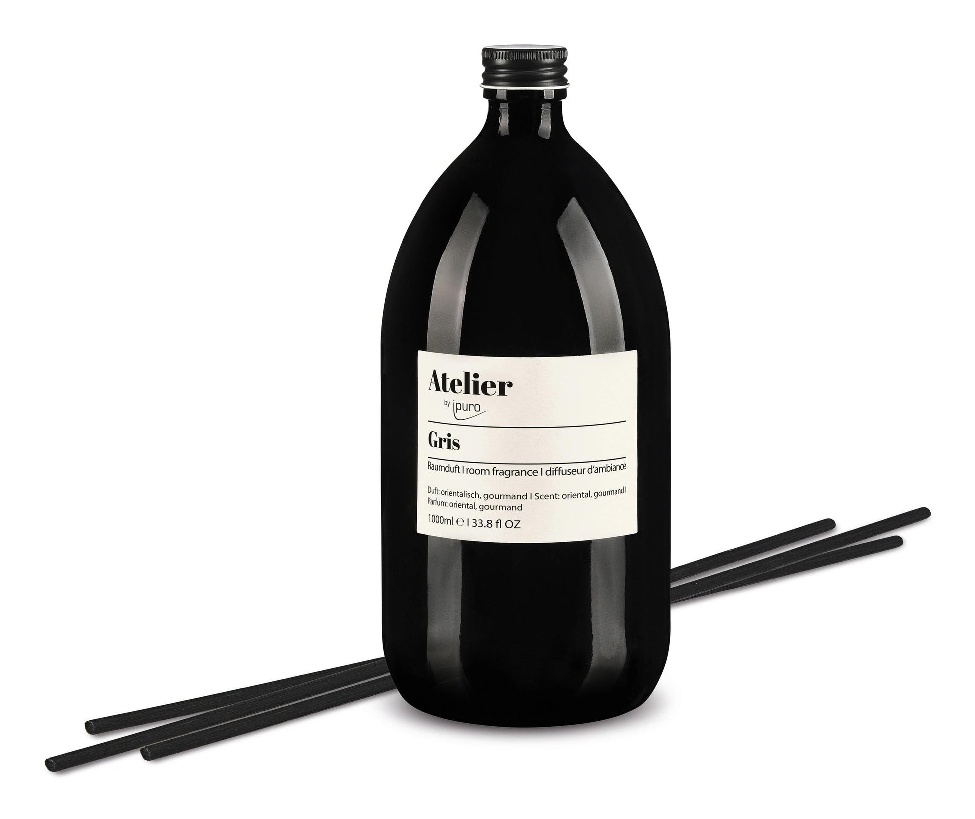 ipuro Nachfüllung für Duftstäbchen, Atelier Grau, 1'000 ml