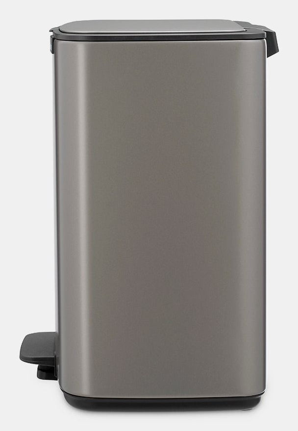 Brabantia Papierkorb – 12 l – Stahl, platin – B × H × T 292 × 369 × 263 mm