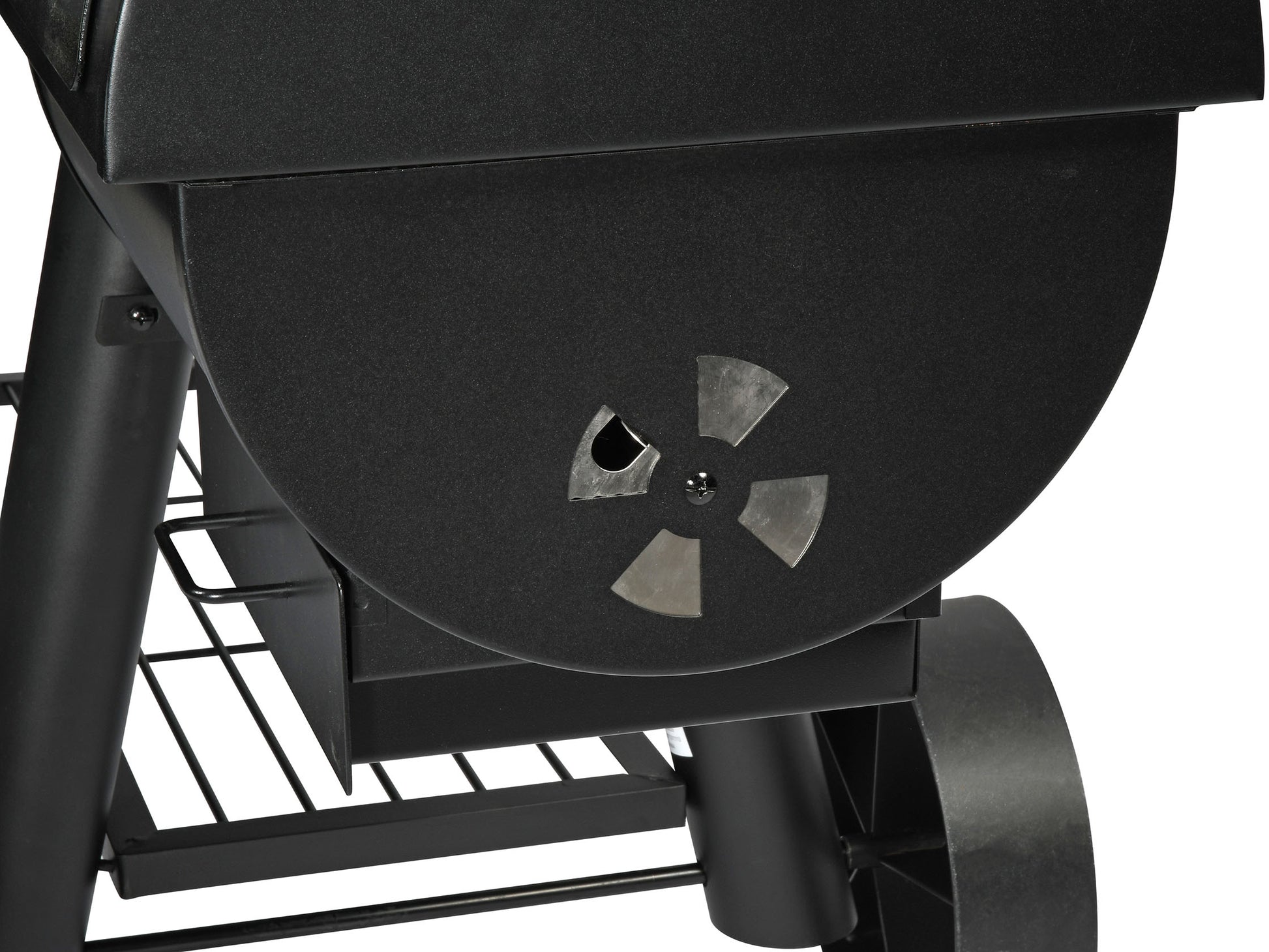 BBQ Dragon Smoker Nevada – Kochfläche 44 × 51 cm, Gusseisen, 86 × 172 × 152 cm – schwarz