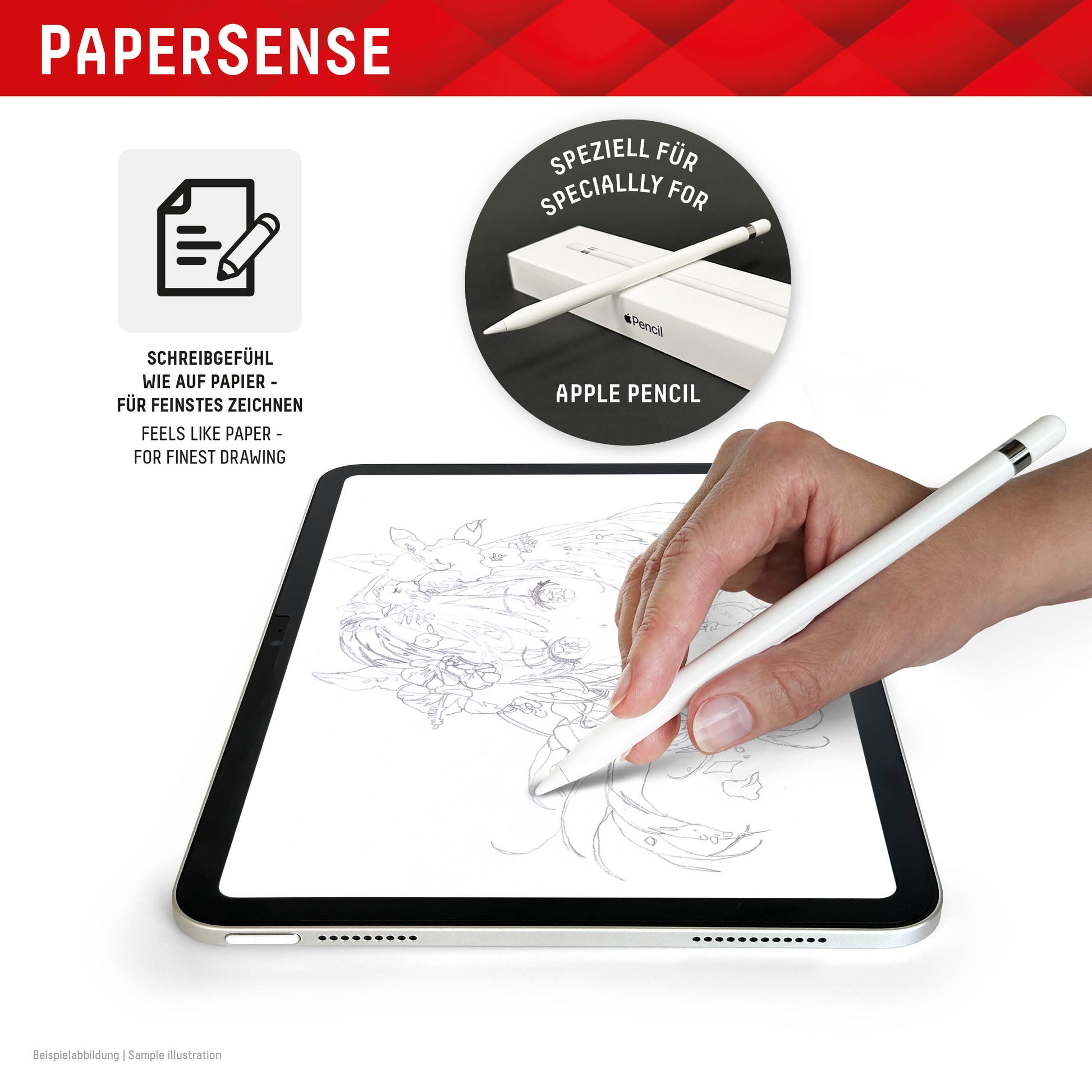 Displex Panzerglas für Apple iPad Pro 13" (2024) und iPad Air 13" (2025/2024) – Papier-Feeling, Matt