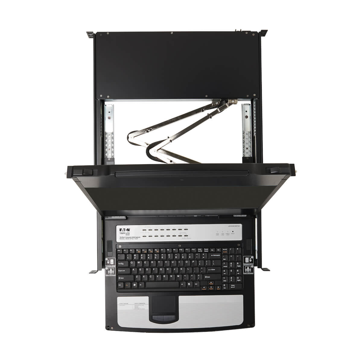 Tripp Lite B030-DP16-17DIP – 17" Rack-LCD-Konsole – 16-Port DisplayPort KVM, 1920 × 1080, USB 2.0-Hub, 1U