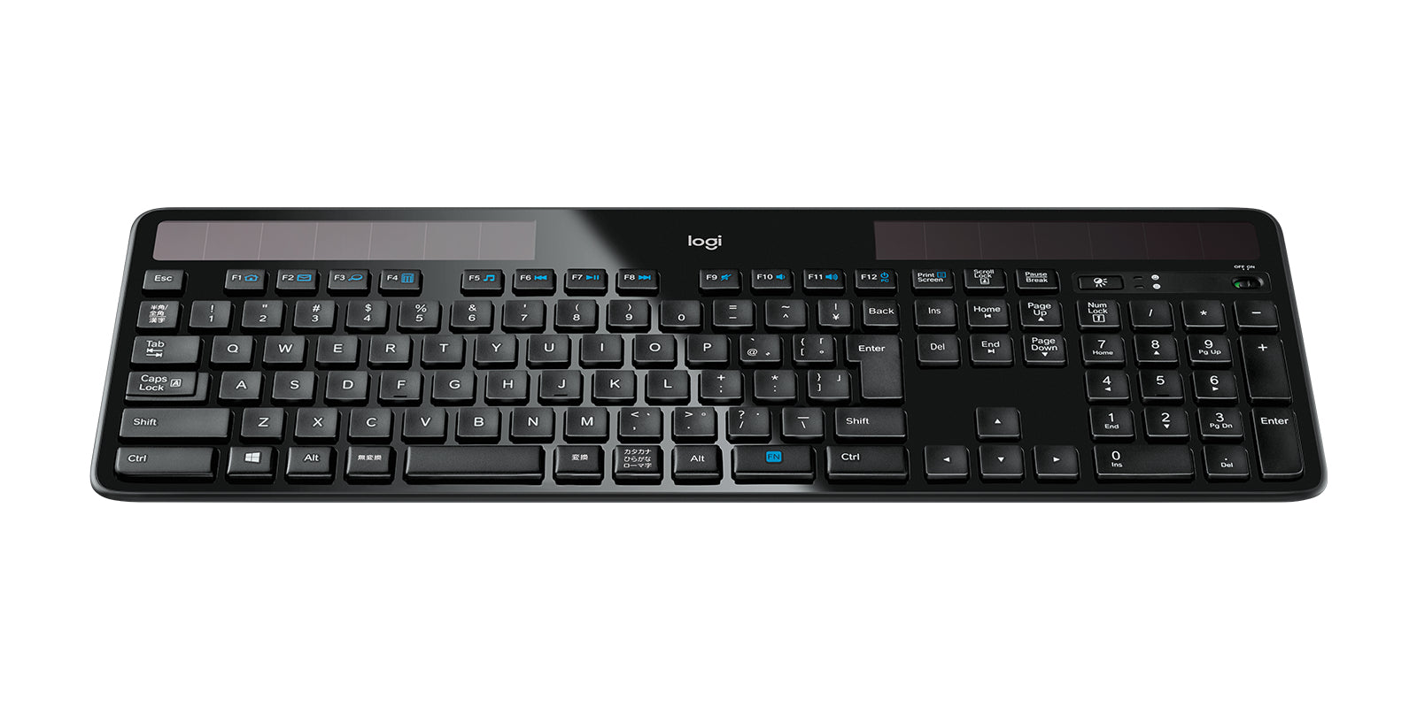 Logitech K750 – Tastatur, kabellos (Bluetooth/2,4 GHz), CH-Layout (DE-CH) – für Windows (XP–10)