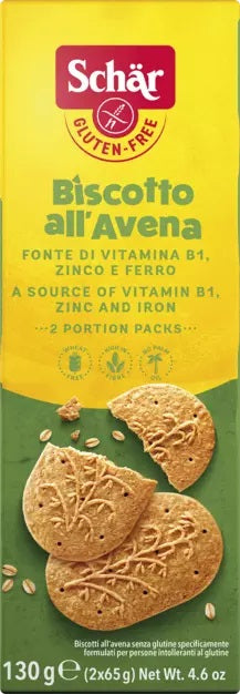 Dr. Schär Avena Guetzli – Haferflocken, glutenfrei – 130 g