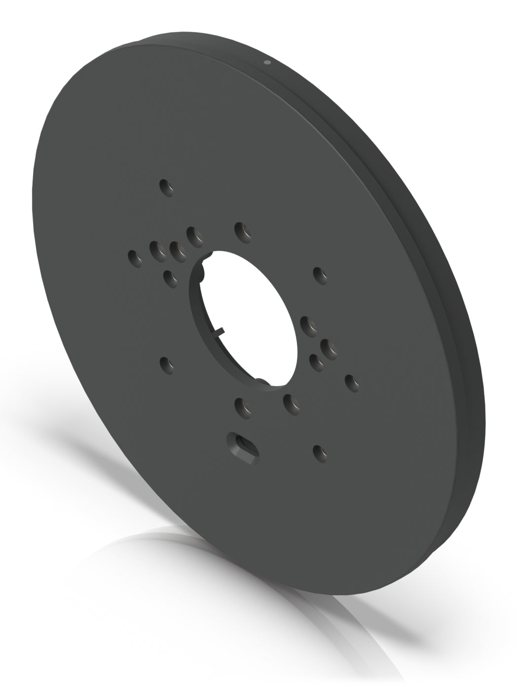 Ubiquiti Montageplatte – für UVC-AI-Dome, UVC-AI-Turret, UVC-AI-Pro und andere – Schwarz – Ø 140 mm, PC/Edelstahl