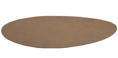 LEONARDO PVC-Platzset oval – 34 × 48 cm, braun, 4 Stk.