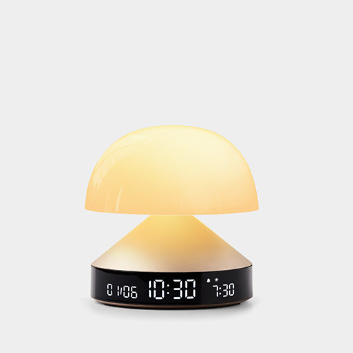 LEXON Lichtwecker Mina Sunrise LR153MD – digital – gold, Wecktöne, Schlummerfunktion