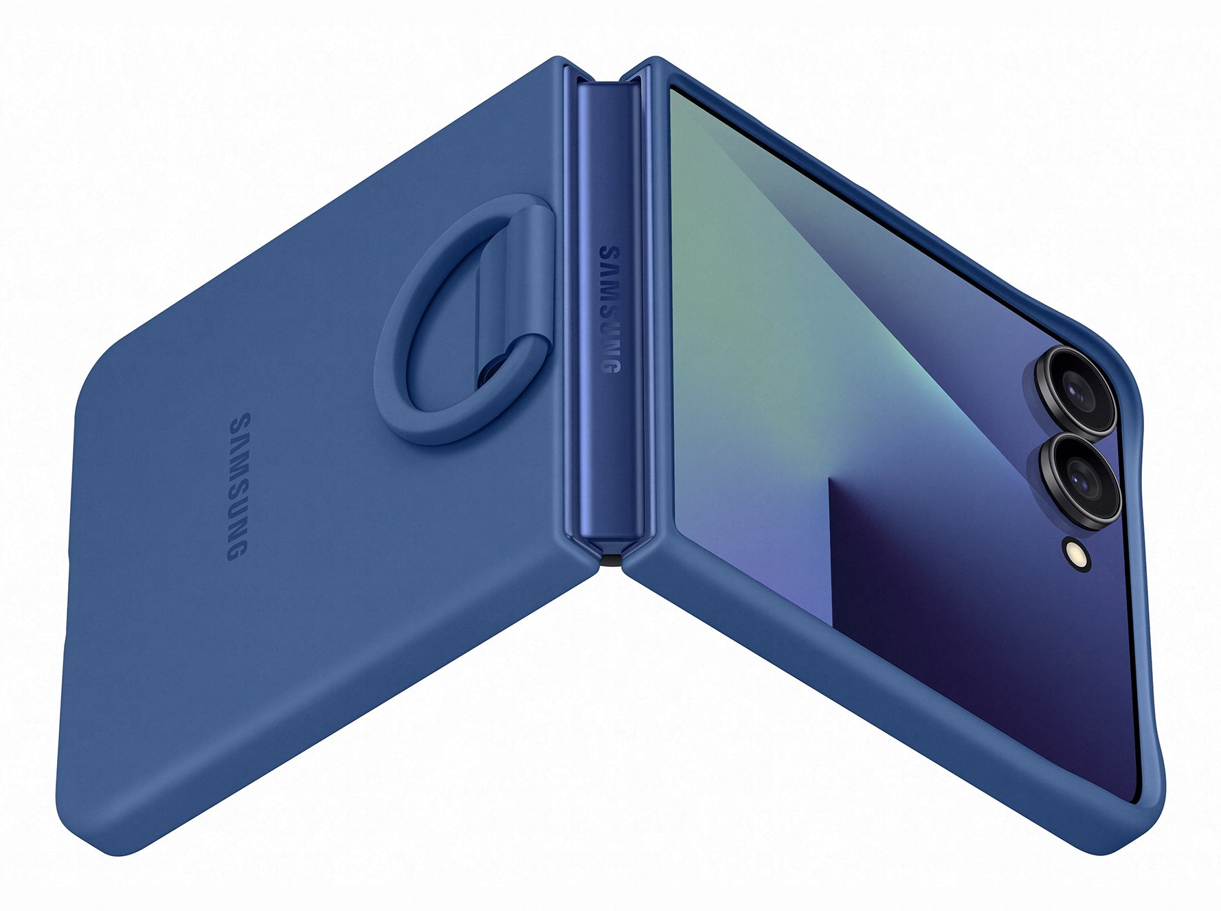 Samsung Backcover – für Samsung, Silikon, Navy, Anti-Fingerprint-Oberfläche
