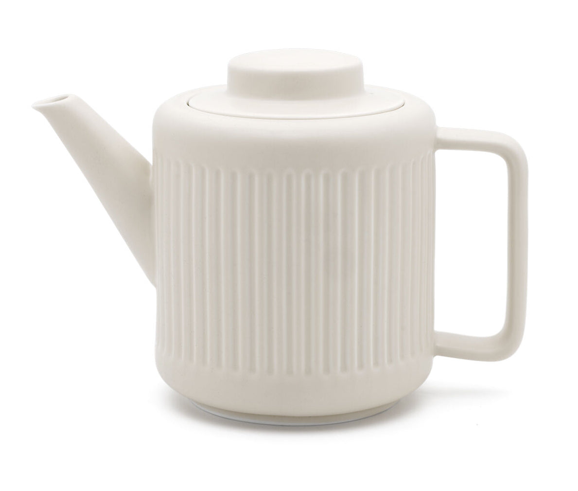 Bredemeijer Teekanne – 1,2 l, 12,5 × 15,5 × 22,5 cm, Porzellan/Edelstahl, Weiss, mit Edelstahlfilter