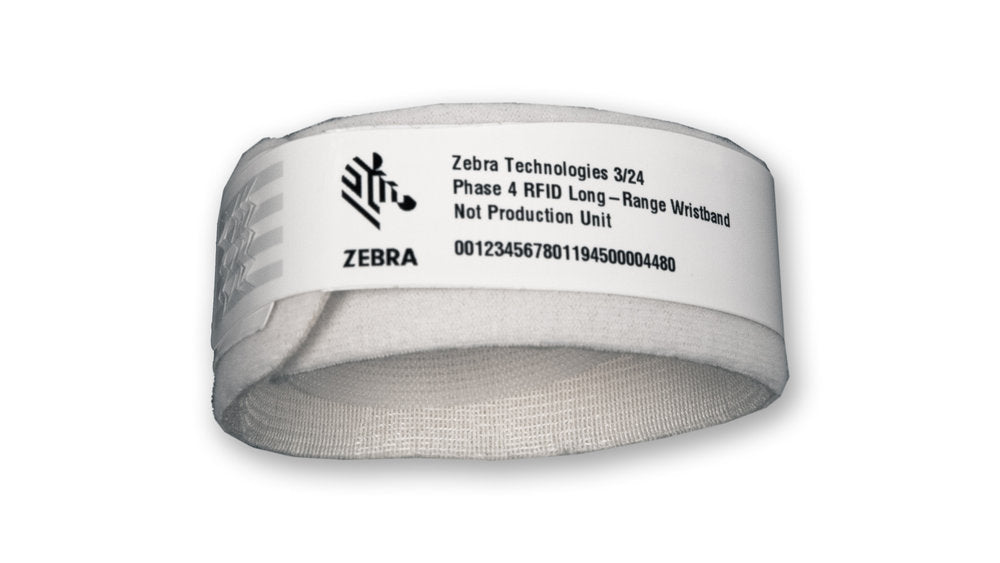 Zebra Armbandetiketten Z-Band, 25 mm × 279 mm, weiss, Polypropylen, 170 Etiketten/Rolle