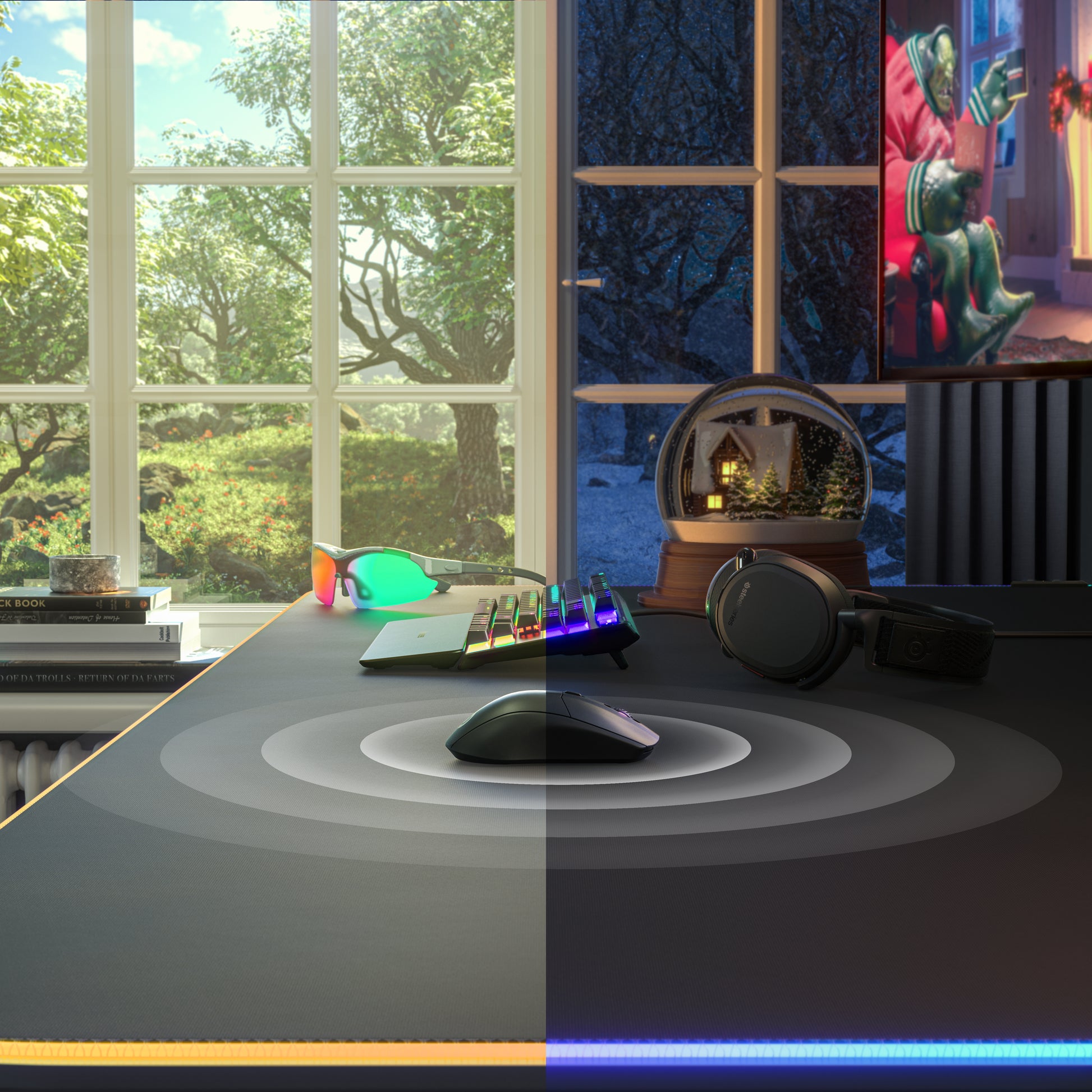 SteelSeries Rival 3 Wireless – Gaming-Maus – Kabellos (Bluetooth/2,4 GHz), 18000 DPI, Rechts, Schwarz