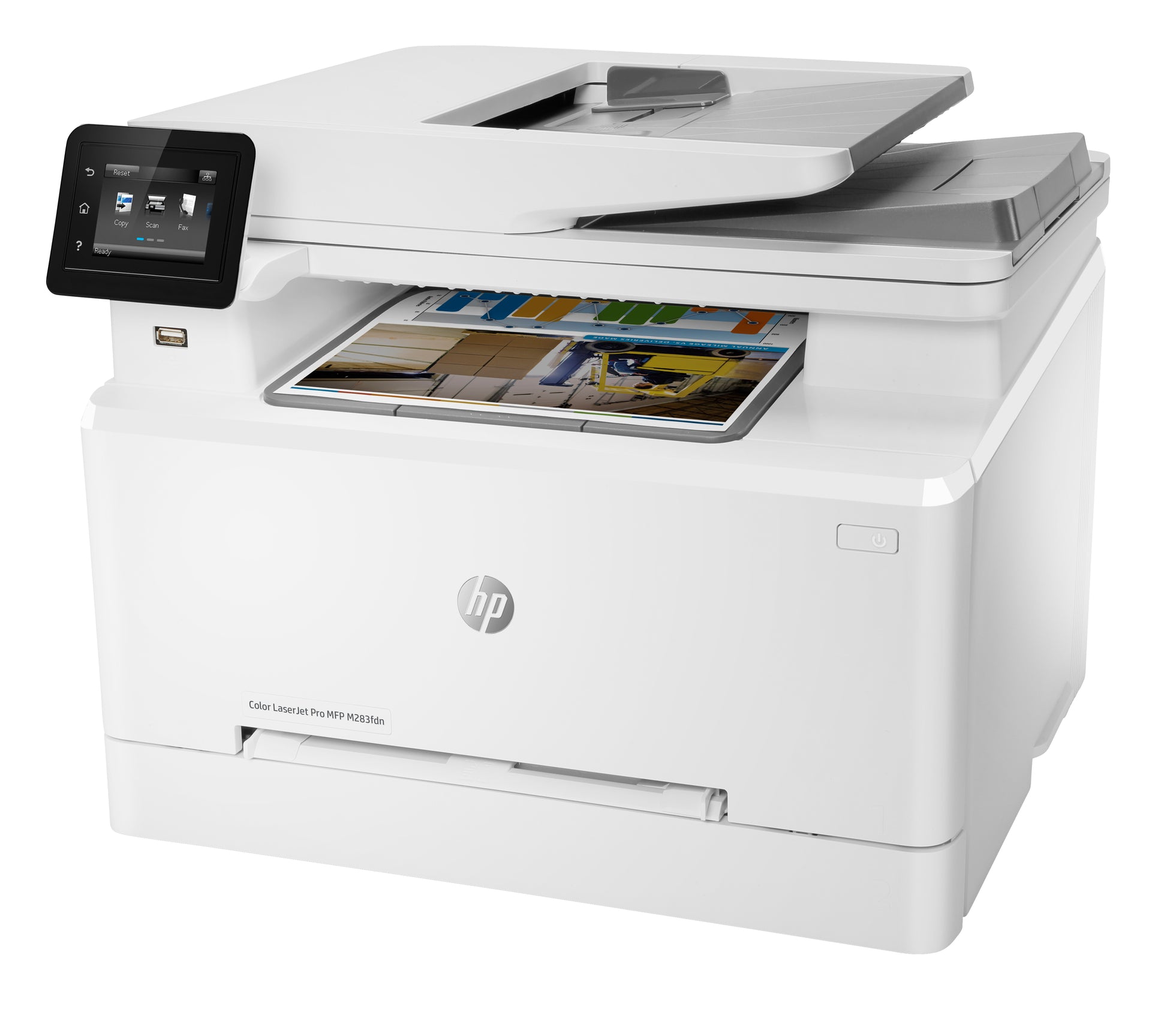 HP Color LaserJet Pro MFP M283fdn – Farblaser-Multifunktionsdrucker, A4, 4-in-1, Duplex, ADF, LAN, AirPrint