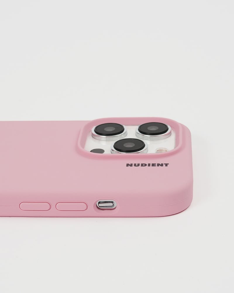 NUDIENT Backcover – für Apple iPhone 14 Plus, MagSafe, Mikrofaser+Silikon, Pink