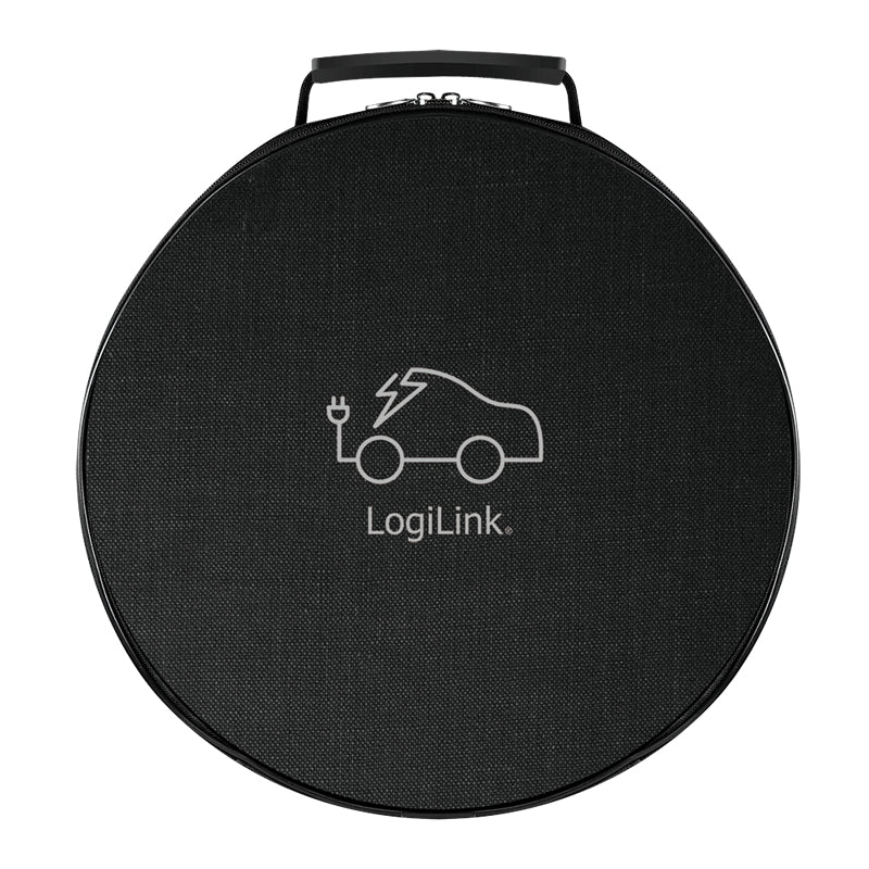 LogiLink Adapterkabel Schutzkontakt–Typ 2, 5 m, IP67, 3×2,5 mm² – Schwarz