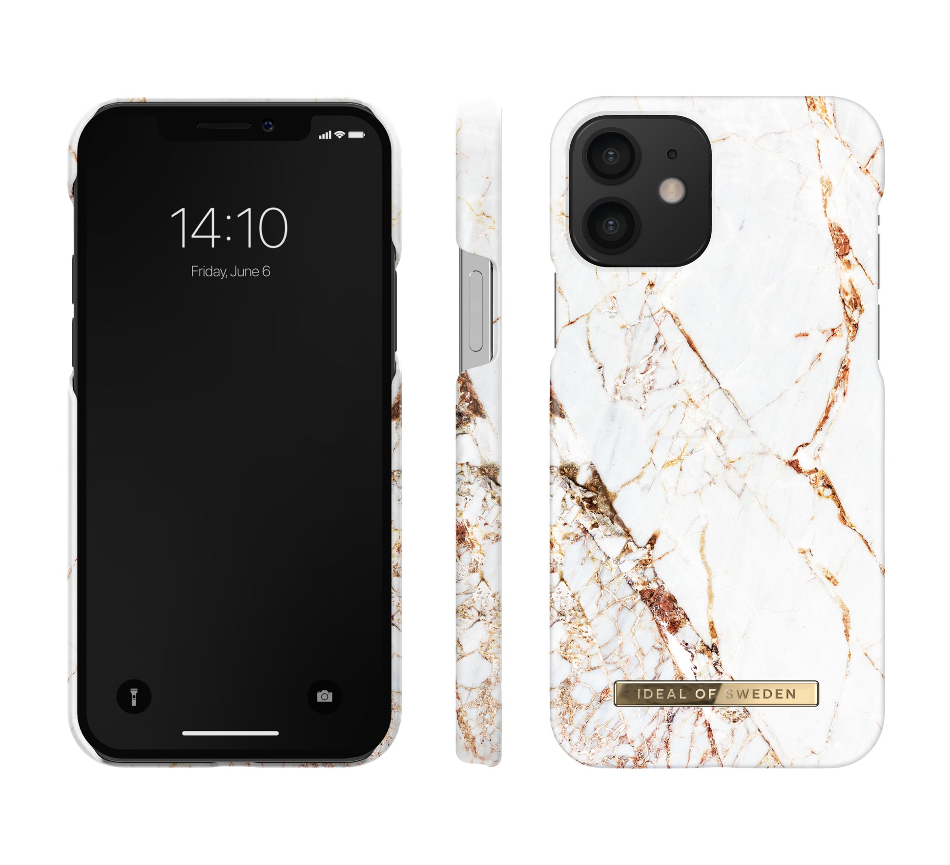 Ideal of Sweden – Backcover – für Apple iPhone 12/12 Pro – Carrara Gold – PC