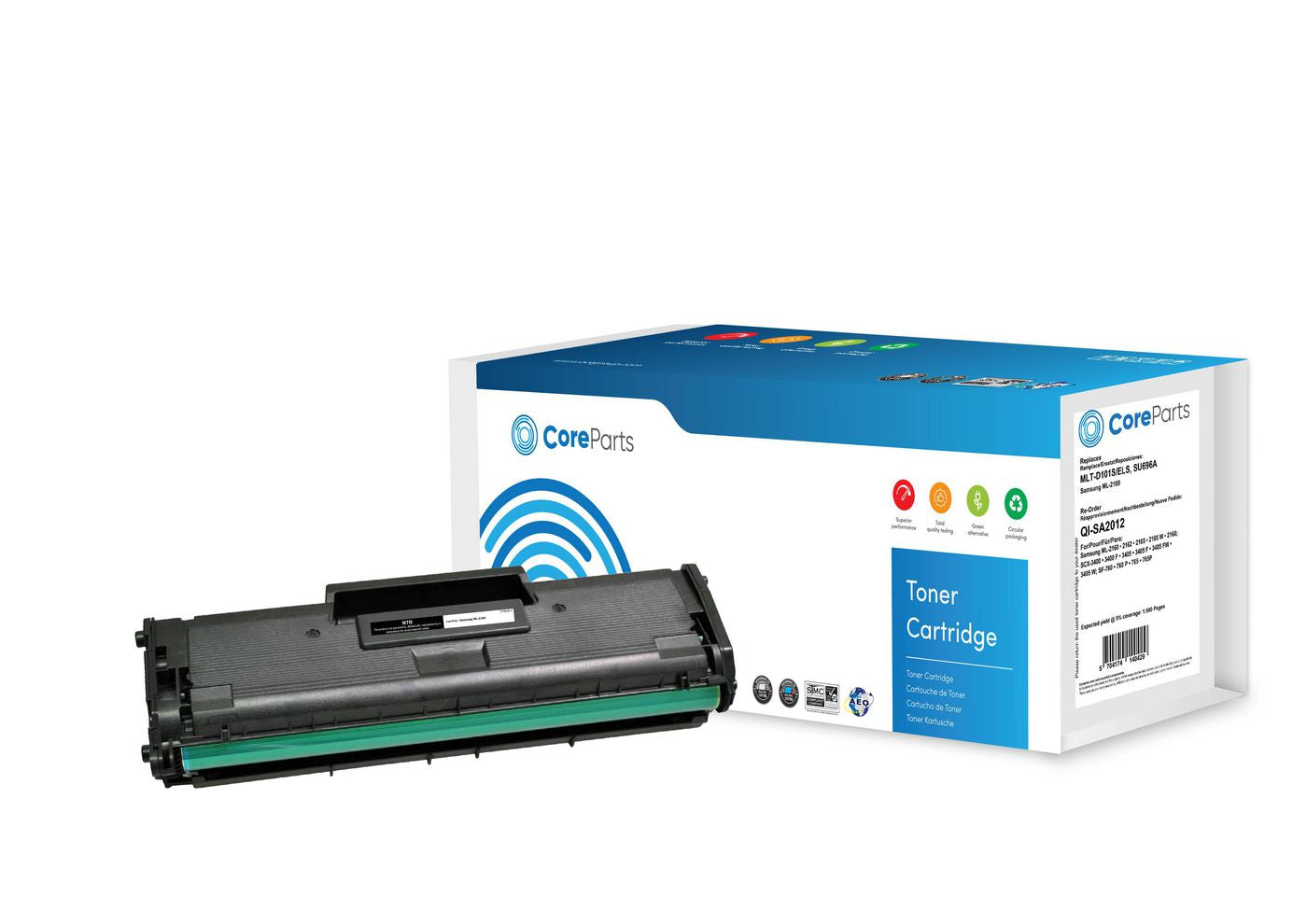 CoreParts MLT-D101S Schwarz Toner – Kompatibel – 1'500 Seiten – für Samsung ML-2160