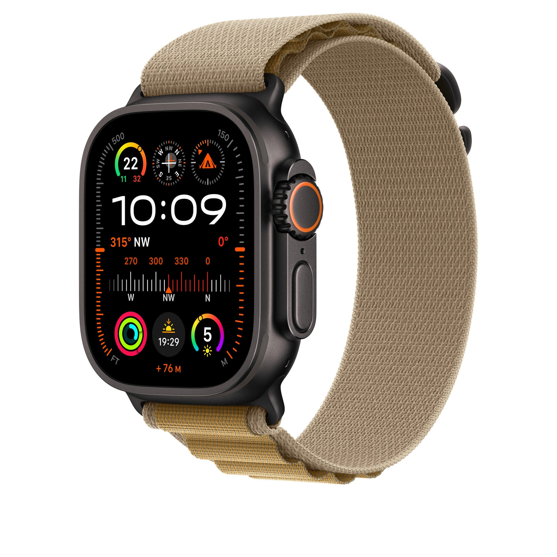 Apple Alpine Loop – Mandel, L, für Apple Watch