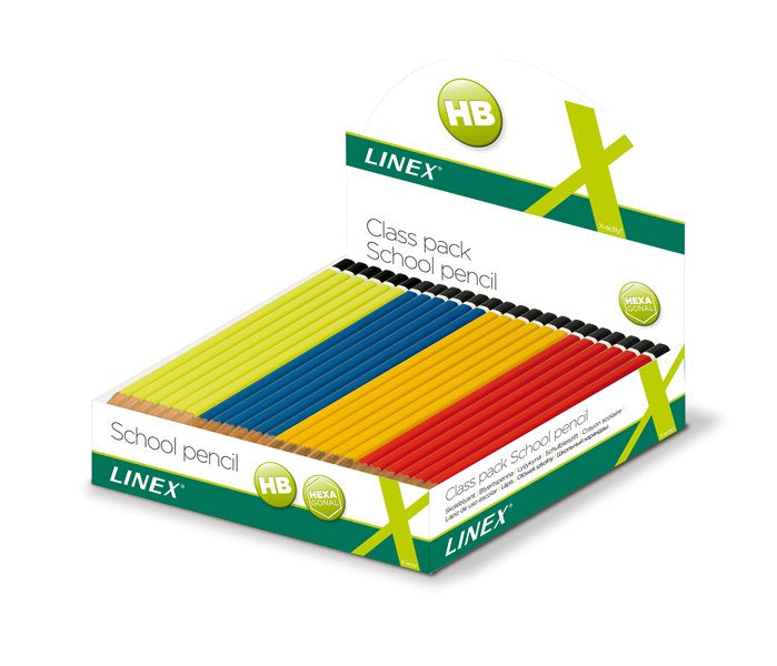 Linex WBP100 Bleistift HB, farbig sortiert – 144er-Set