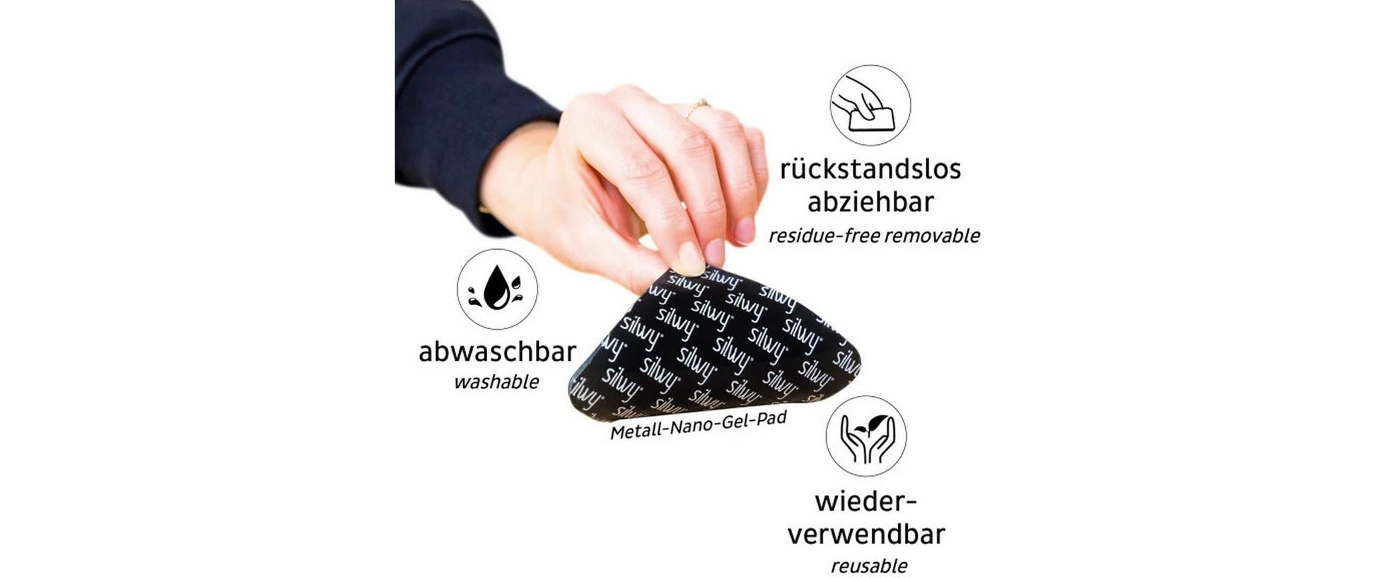 Silwy Suppenschüssel S0BO-1408-2-A – 2er Set, 500 ml, Ø 16 cm, H 6,3 cm, Kunststoff, Schwarz, stapelbar