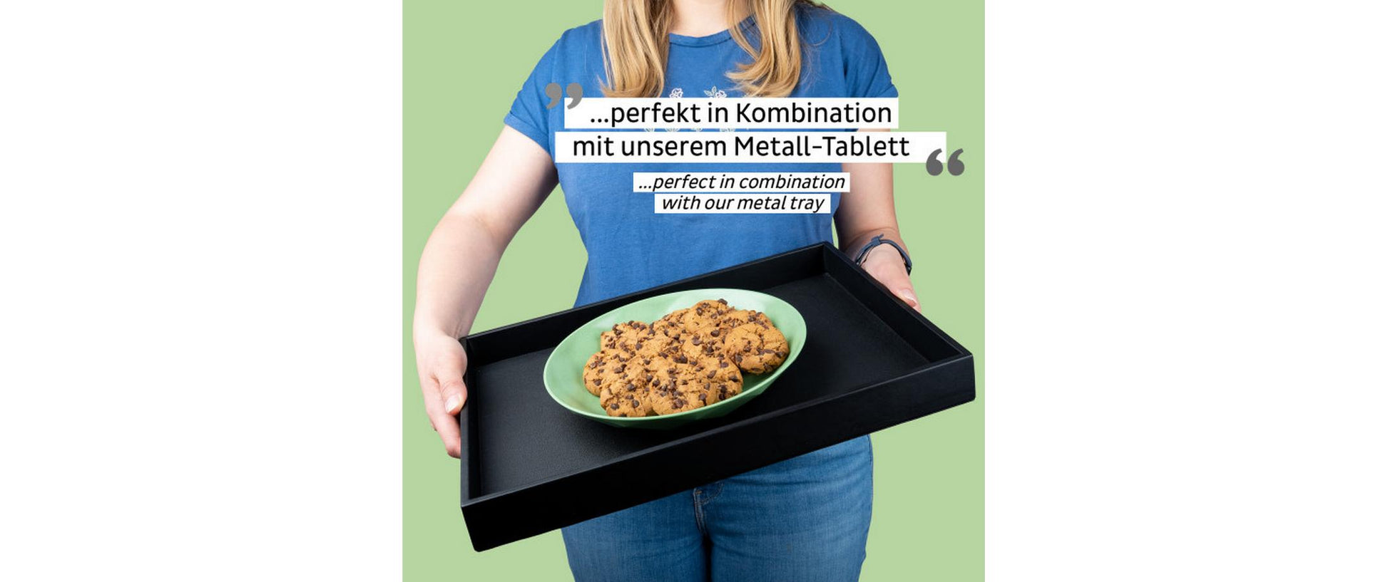 Silwy Frühstücksteller – 2er Set, Ø 24,0 cm, H 3,7 cm, Kunststoff, Grün, stapelbar