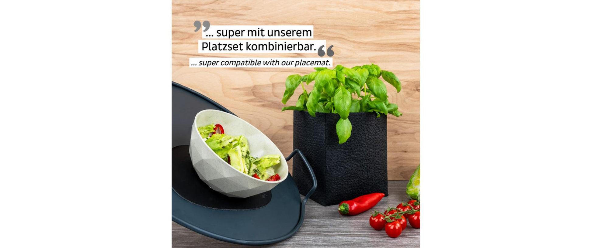 Silwy Suppenschüssel – 2er Set, 500 ml, Ø 16,0 cm, H 6,3 cm, Kunststoff, Sand, stapelbar